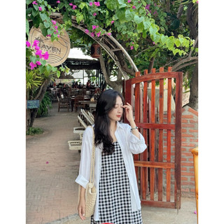 Đầm dây caro Midi dress thiết kế Ma Vie
