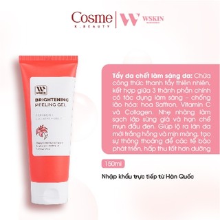 Tẩy da chết làm sáng da WSKIN Saffron Brightening Peeling Gel