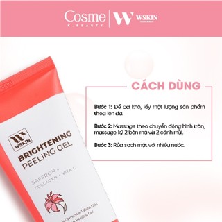 Tẩy da chết làm sáng da WSKIN Saffron Brightening Peeling Gel
