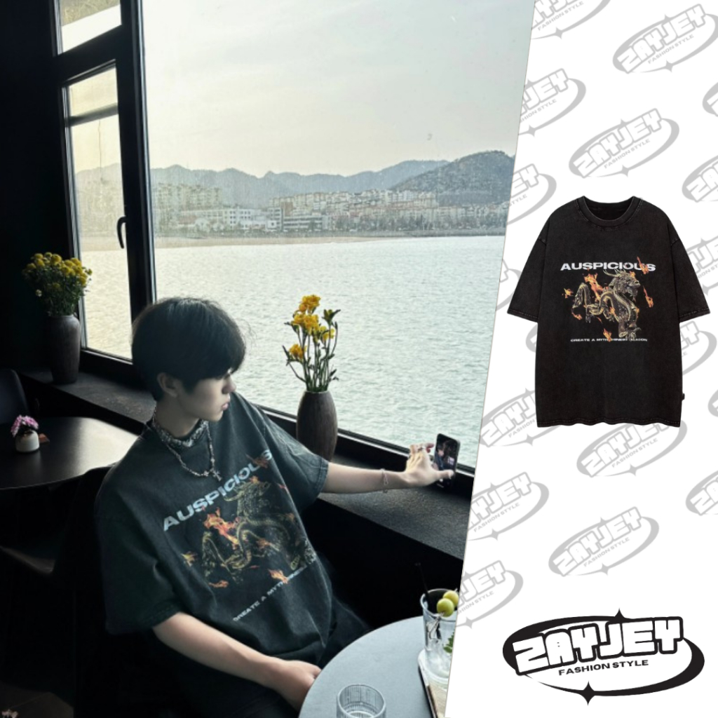 Áo Thun Nam Họa Tiết Nổi Bật JayZey Phông Tay Lỡ Chất Vải Cotton Co giãn Chuẩn Form Unisex