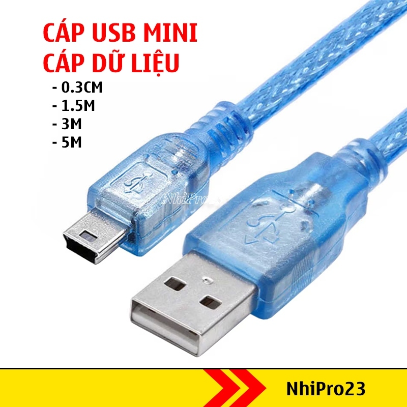 Dây Cáp USB MINI Truyền Dữ Liệu Cho Thiết Bị Arduno Nano, Sạc Điện ...