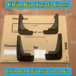 Chắn Bùn Toyota Cross Chất Liệu Nhựa Dẻo Bộ 4 Chiếc Có Kèm Ốc Vít
