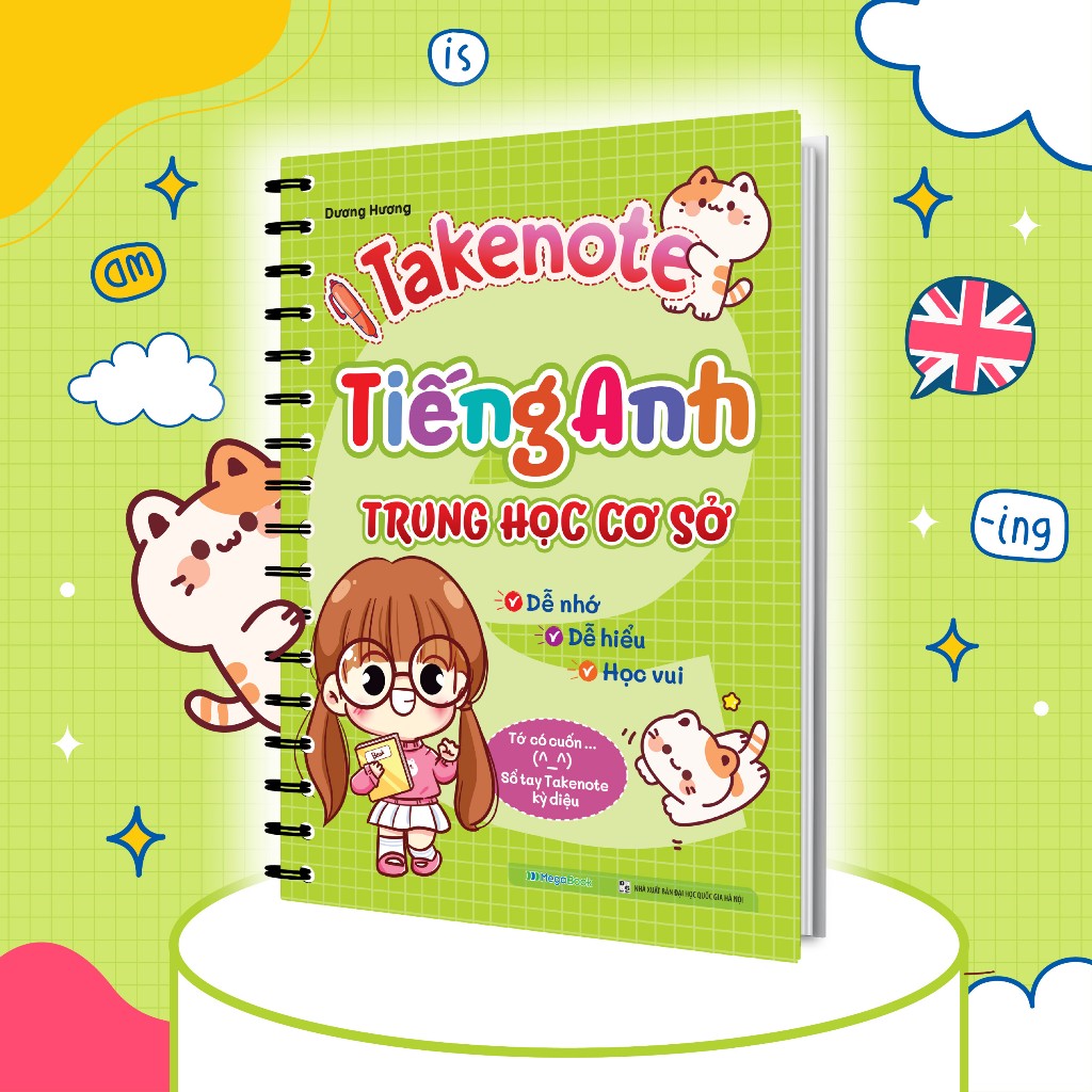 Ảnh Sổ Tay Takenote Tiếng Anh Trung Học Cơ Sở (Gáy lò xo) 1