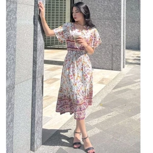 Đầm voan hoa hàn tay cánh dơi - dư xịn (55 kg)