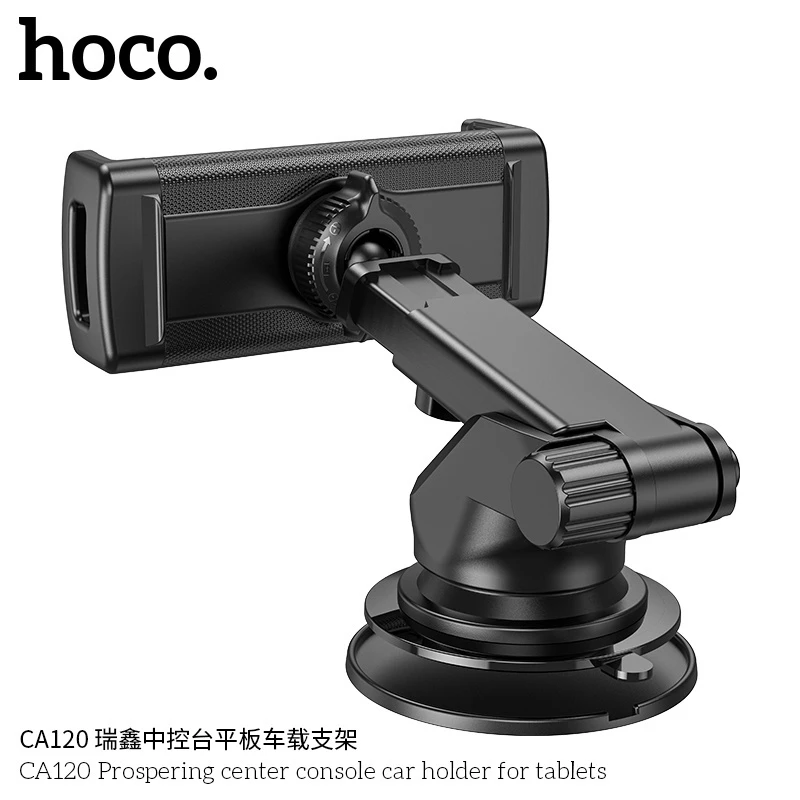 Giá đỡ điện thoại ipad máy tính bảng, kẹp điện thoại xoay 360 độ trên Ô tô Hoco CA120 gắn táp lô