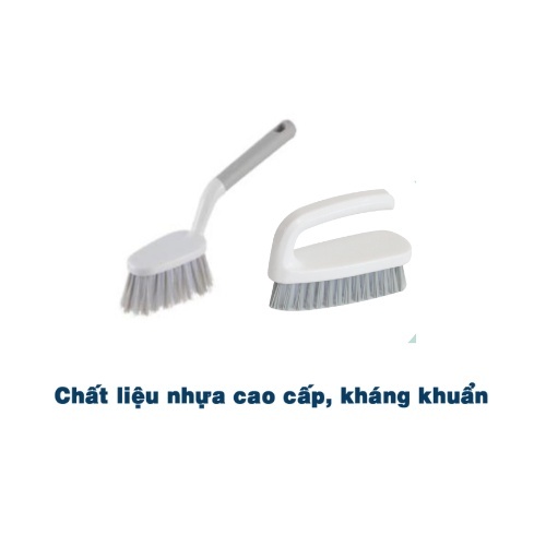 Bàn chải nhà tắm cán dài /đầu tròn/đầu vuông Kirei - CHÍNH HÃNG INOCHI