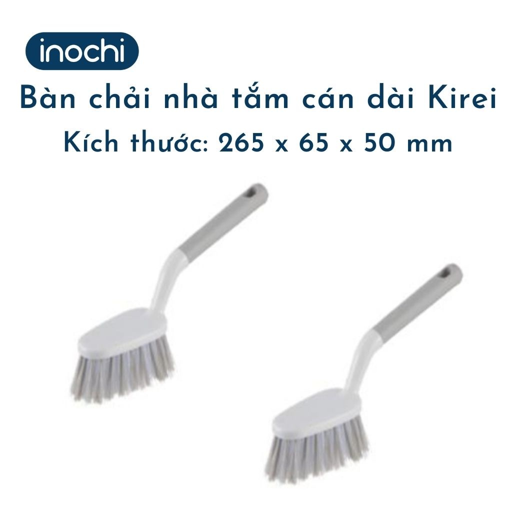 Bàn chải nhà tắm cán dài /đầu tròn/đầu vuông Kirei - CHÍNH HÃNG INOCHI