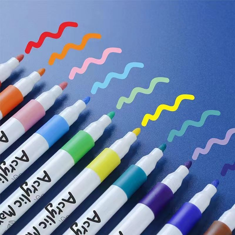Bút 12 24 36 48 60 80 Màu Acrylic Marker  Cao Cấp Màu Sắc Tươi Sáng Cho Bé Sáng Tạo - Đồ Chơi Cho Bé PUKAPI
