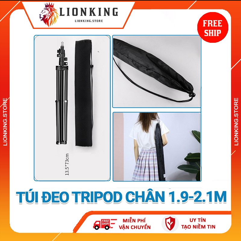 Túi rút đựng tripod , giá đỡ điện thoại , chân đèn live 2m tiện lợi, gọn nhẹ, chắc chắn - Lionking Store