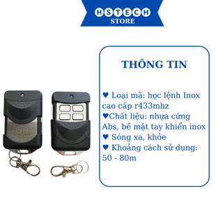 {Gò Vấp} Remote điều khiển cửa cuốn YH HStech học lệnh inox cao cấp tần số 433Mhz bảo hành 1-1