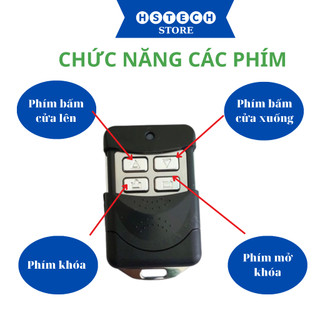 {Gò Vấp} Remote điều khiển cửa cuốn YH HStech học lệnh inox cao cấp tần số 433Mhz bảo hành 1-1
