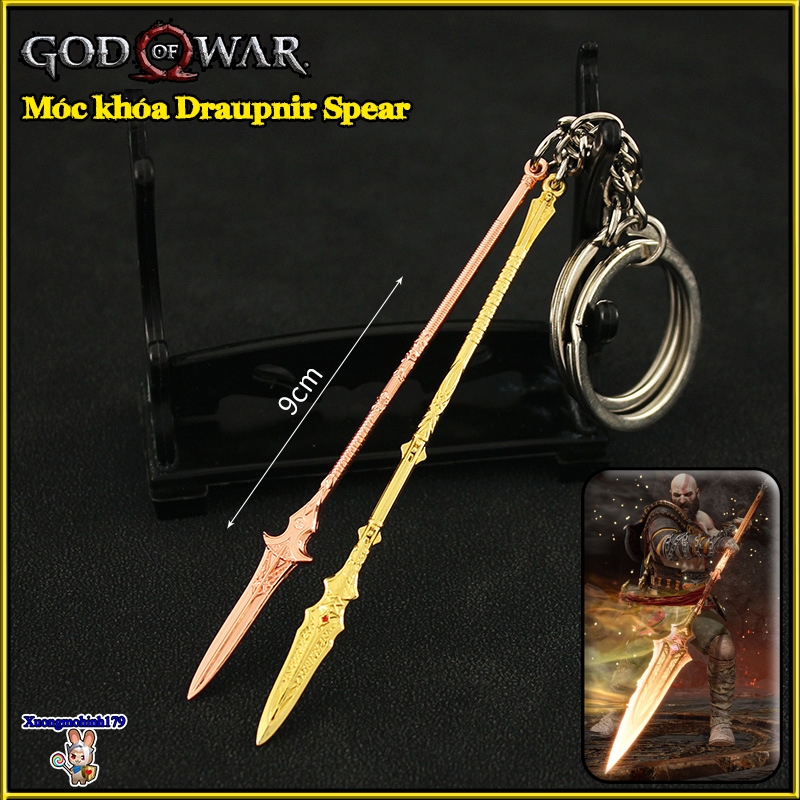 1/6 Scale Draupnir Spear For Kratos Action Figure - 8.66" Length, Zinc Alloy, Includes Display Stand