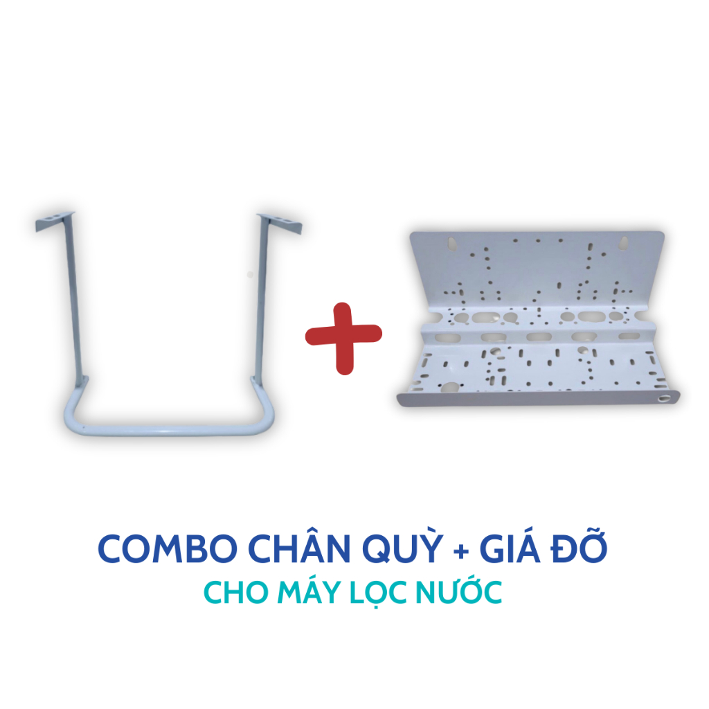 Chân Quỳ Di Động Cho Máy Lọc Nước Để Gầm Bằng Sắt Sơn Tĩnh Điện Chống Gỉ Kèm Giá Đỡ Lõi Lọc
