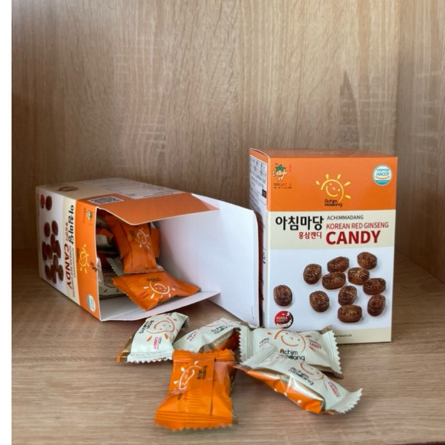Kẹo Nhân Sâm Đỏ Hàn Quốc Achimadang Korean Red Gingseng Candy hộp 180g ...