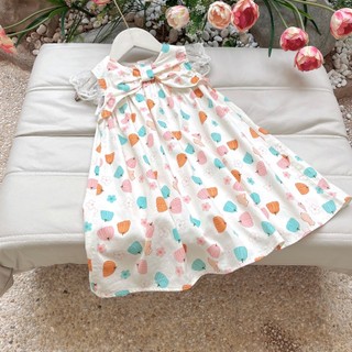 Váy cánh tiên nơ quả bí cho bé gái 1-6 tuổi (9-26kg) N0117