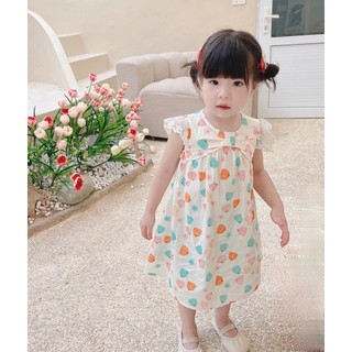 Váy cánh tiên nơ quả bí cho bé gái 1-6 tuổi (9-26kg) N0117