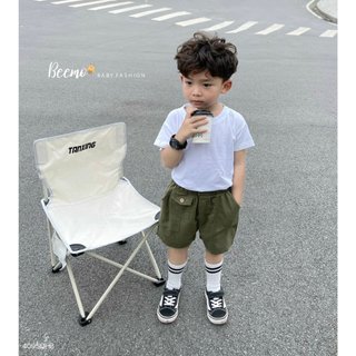 Quần Short kaki phối túi cho bé trai 1-6 tuổi (9-25kg) N0118