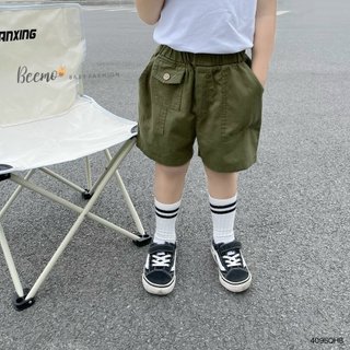 Quần Short kaki phối túi cho bé trai 1-6 tuổi (9-25kg) N0118