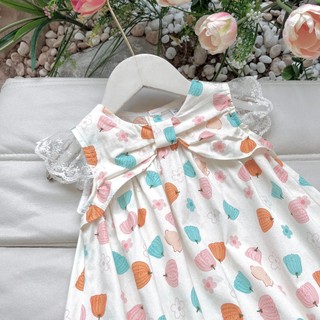 Váy cánh tiên nơ quả bí cho bé gái 1-6 tuổi (9-26kg) N0117