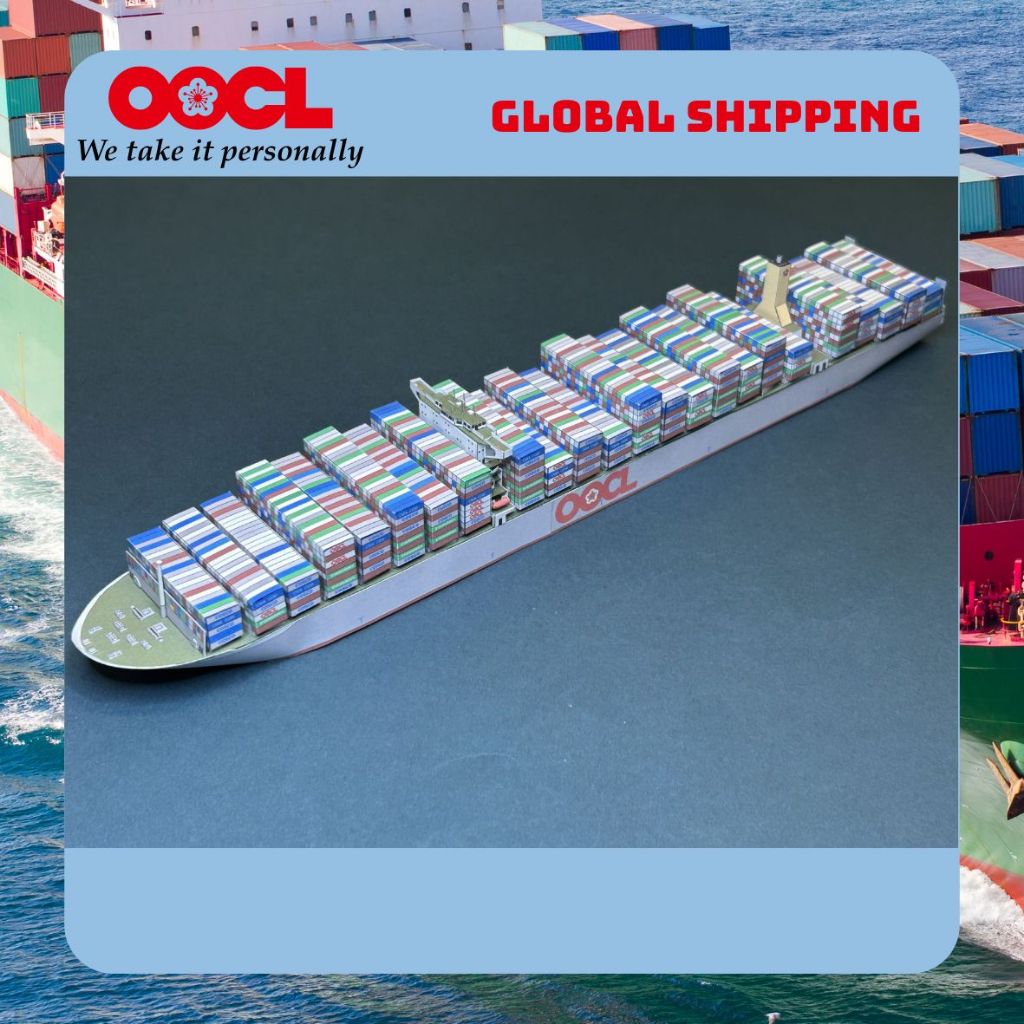 Mô Hình Giấy Tàu Chở Container OOCL | Shopee Việt Nam