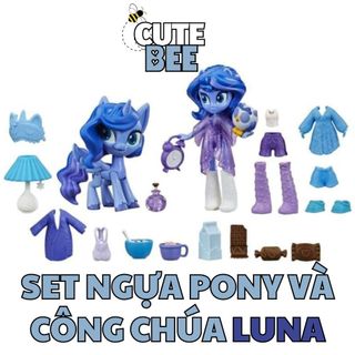 Búp bê My Little Pony Công chúa Luna kèm phụ kiện và thú cưng thuộc chủ đề Magical Slumber Party CUTE BEE