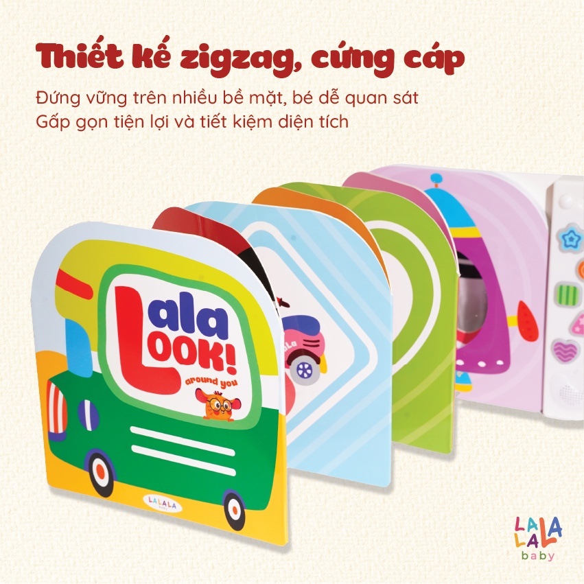 Đồ Chơi Âm Thanh Kèm Thẻ Ziczac Lalalook Lalala Baby | Kích Thích Thị Giác & Thính Giác Bé Sơ Sinh