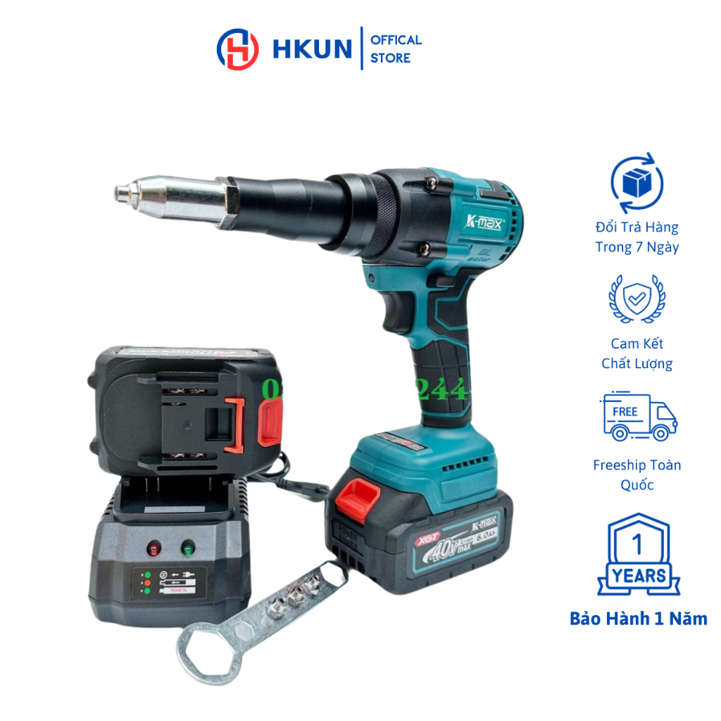 Máy rút đinh rive dùng pin phổ thông Makita cải tiến mới - tốc độ lớn ...
