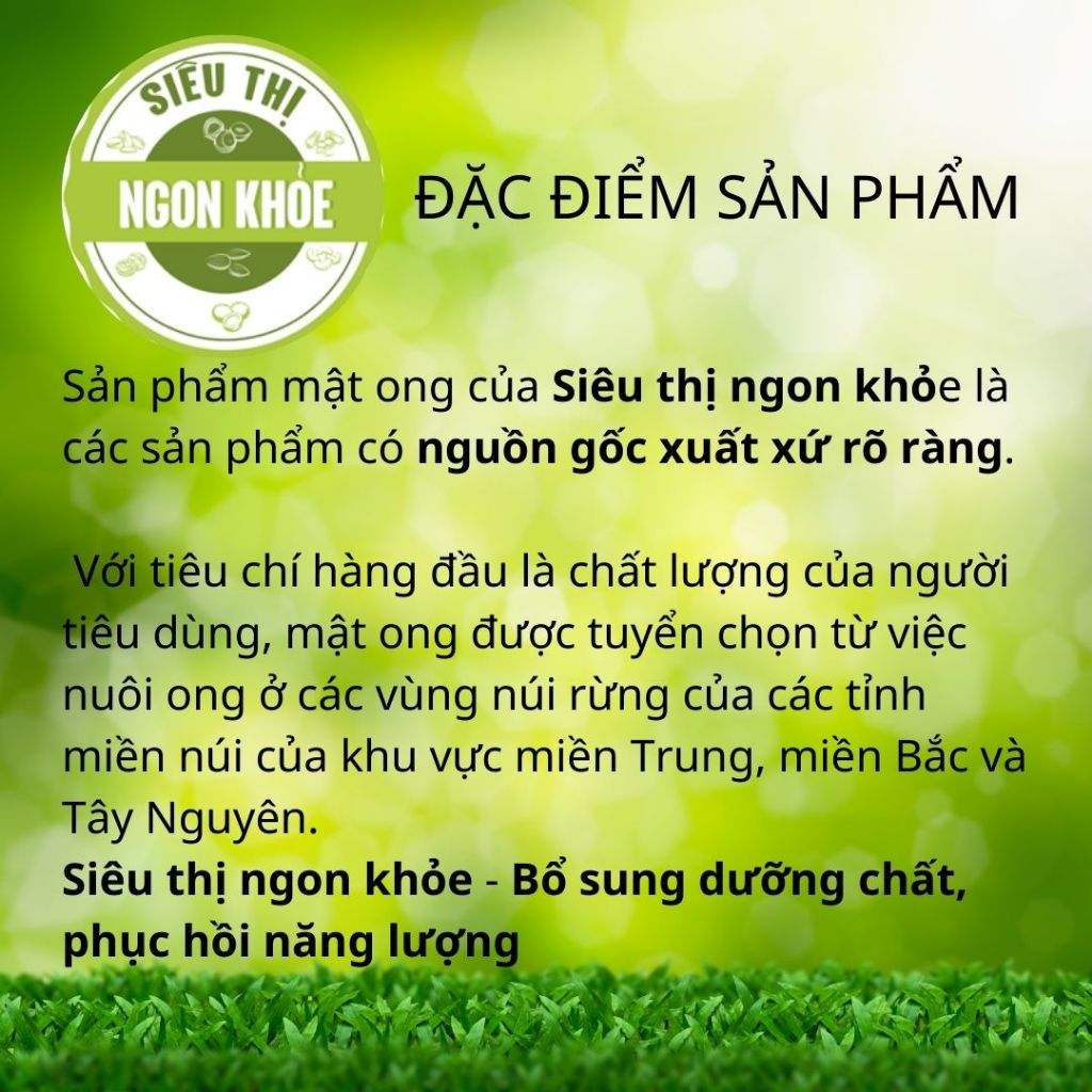 Mật ong hoa thiên nhiên hỗ trợ sức khỏe, chất lượng, tự nhiên