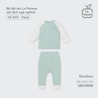 La pomme SS2024 Set sơ sinh La pomme ngộ nghĩnh - màu xanh cho bé