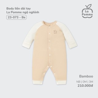 La pomme SS2024 Set sơ sinh La pomme ngộ nghĩ - màu be cho bé