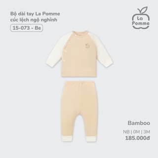 La pomme SS2024 Set sơ sinh La pomme ngộ nghĩ - màu be cho bé