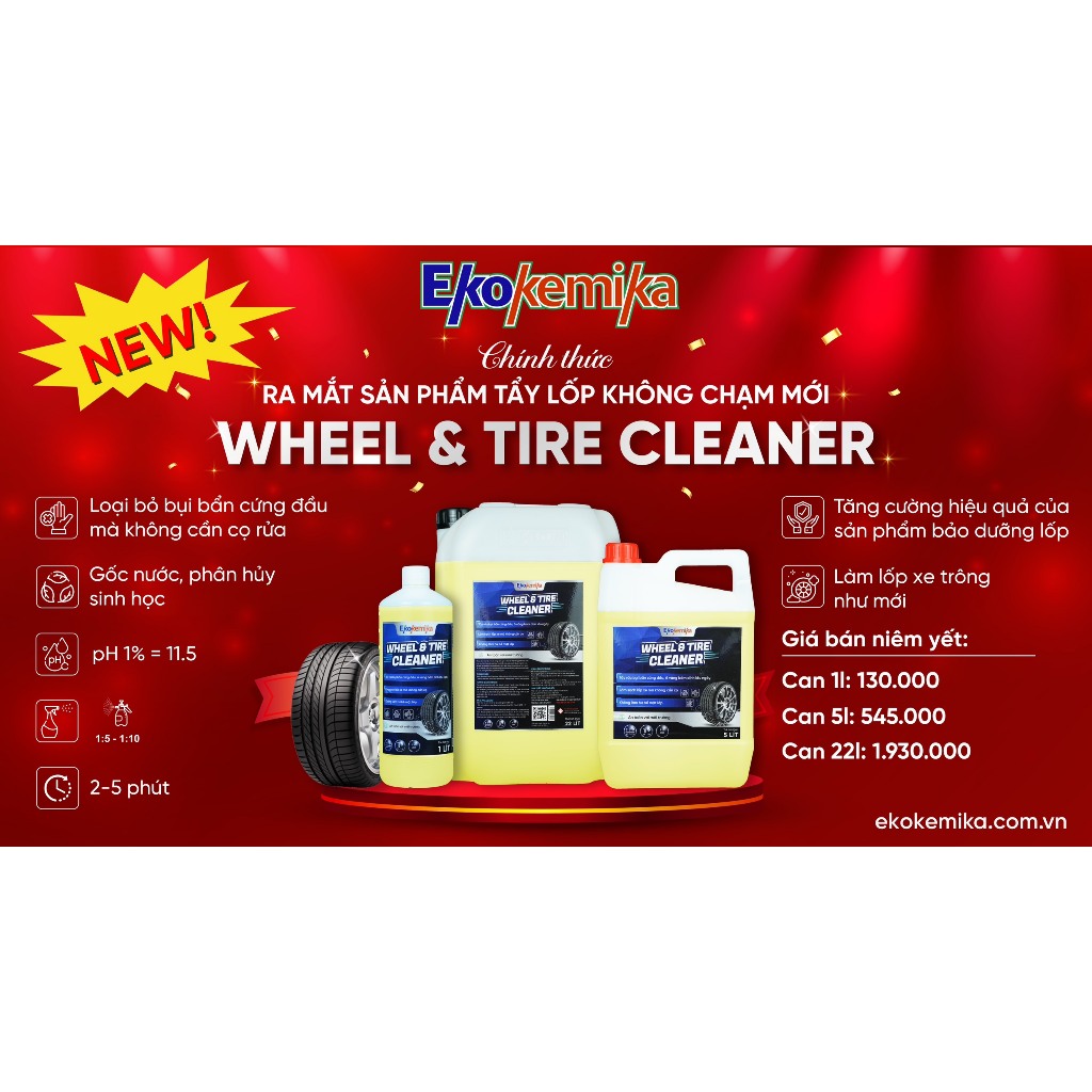 DUNG DỊCH TẨY LỐP XE EKOKEMIKA WHEEL&TIRE CLEANER