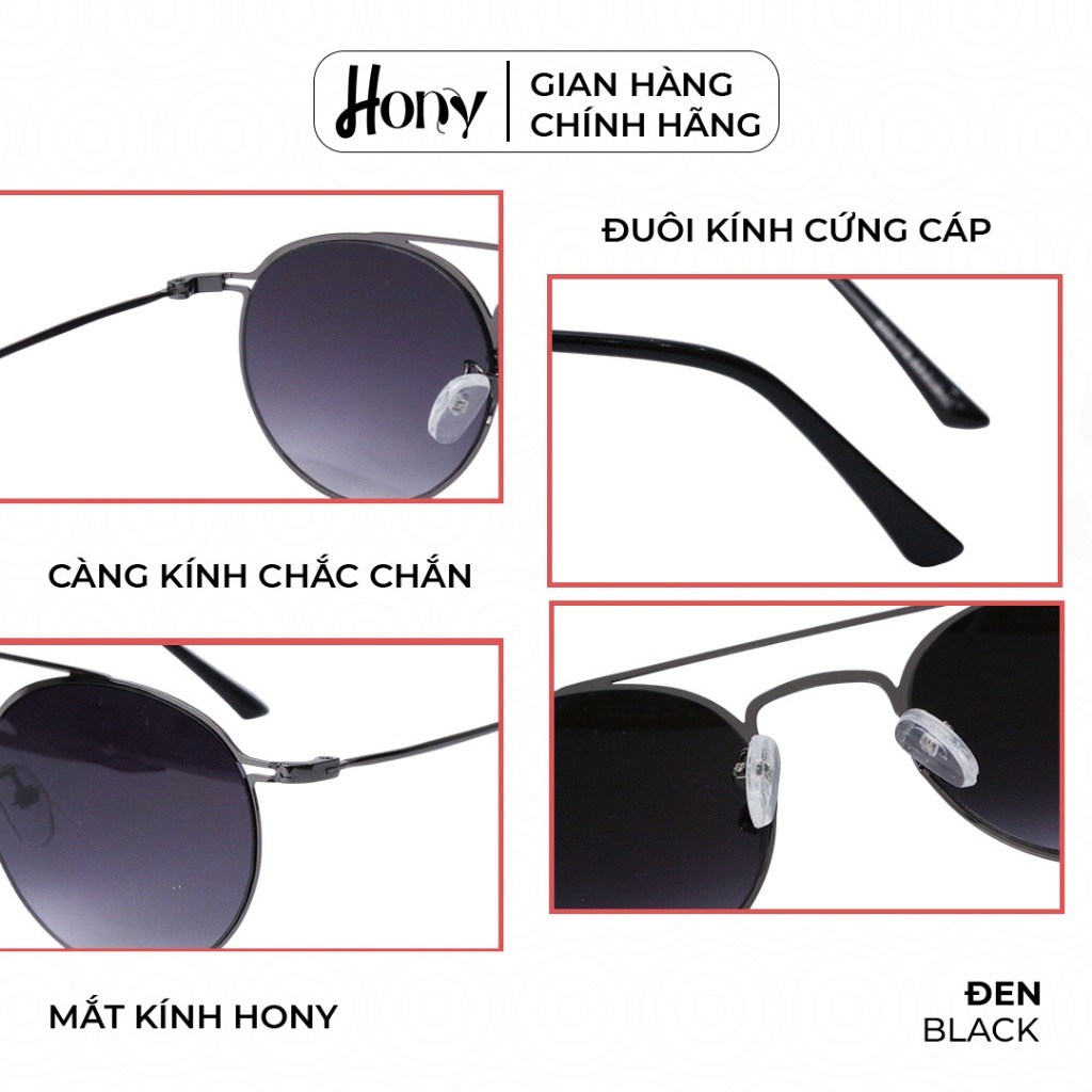 Kính râm Unisex thời trang HONY, đen thời thượng cho trẻ em B11