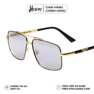 Kính râm Nam thời trang HONY cao cấp, tròng xám chống bể thời thượng B19