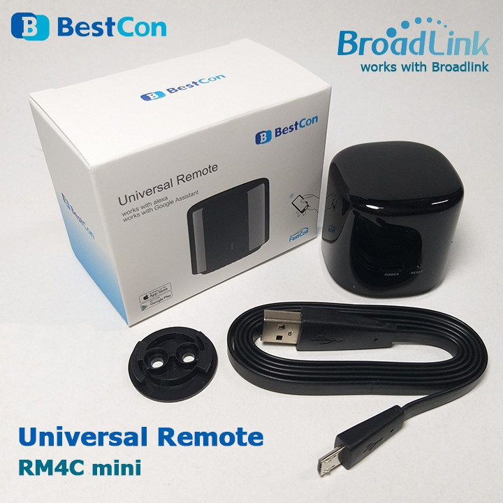 Điều Khiển Hồng Ngoại Broadlink RM4mini / RM4C Mini có cảm biến nhiệt ...