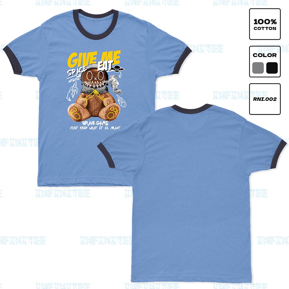 Áo thun INFINITEE Fni24024, Thun 100% Cotton - form rộng Unisex.
