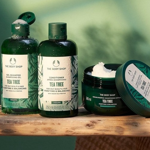 Ảnh Dầu Gội Tràm Trà Tea Tree Purifying and Balancing Shampoo 250ml The Body Shop 1