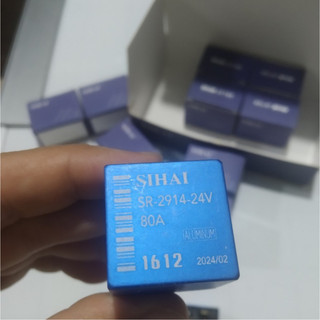 Rơ le 5 chân 80A Sihai chính hãng điện 12v và 24v vỏ nhôm.