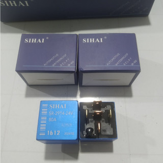 Rơ le 5 chân 80A Sihai chính hãng điện 12v và 24v vỏ nhôm.