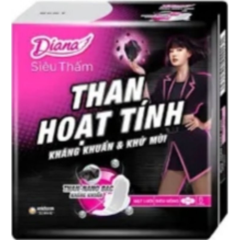Bộ 6 gói băng vệ sinh than hoạt tính 8 miếng/ gói( lưới là siêu thấm, mặt bông là sensi)