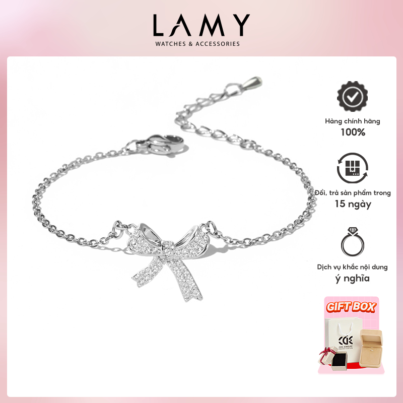 Ảnh Vòng tay nữ LAMY Bow Silver Bracelet 2030 1