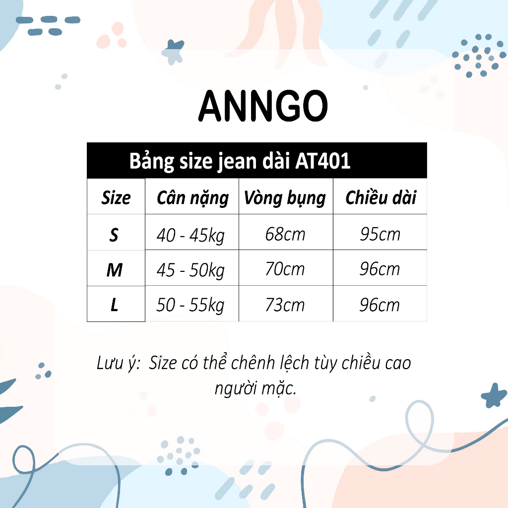 Quần baggy jean nữ rách tui rách thời trang, hình thêu đẹp Anngo - AT401