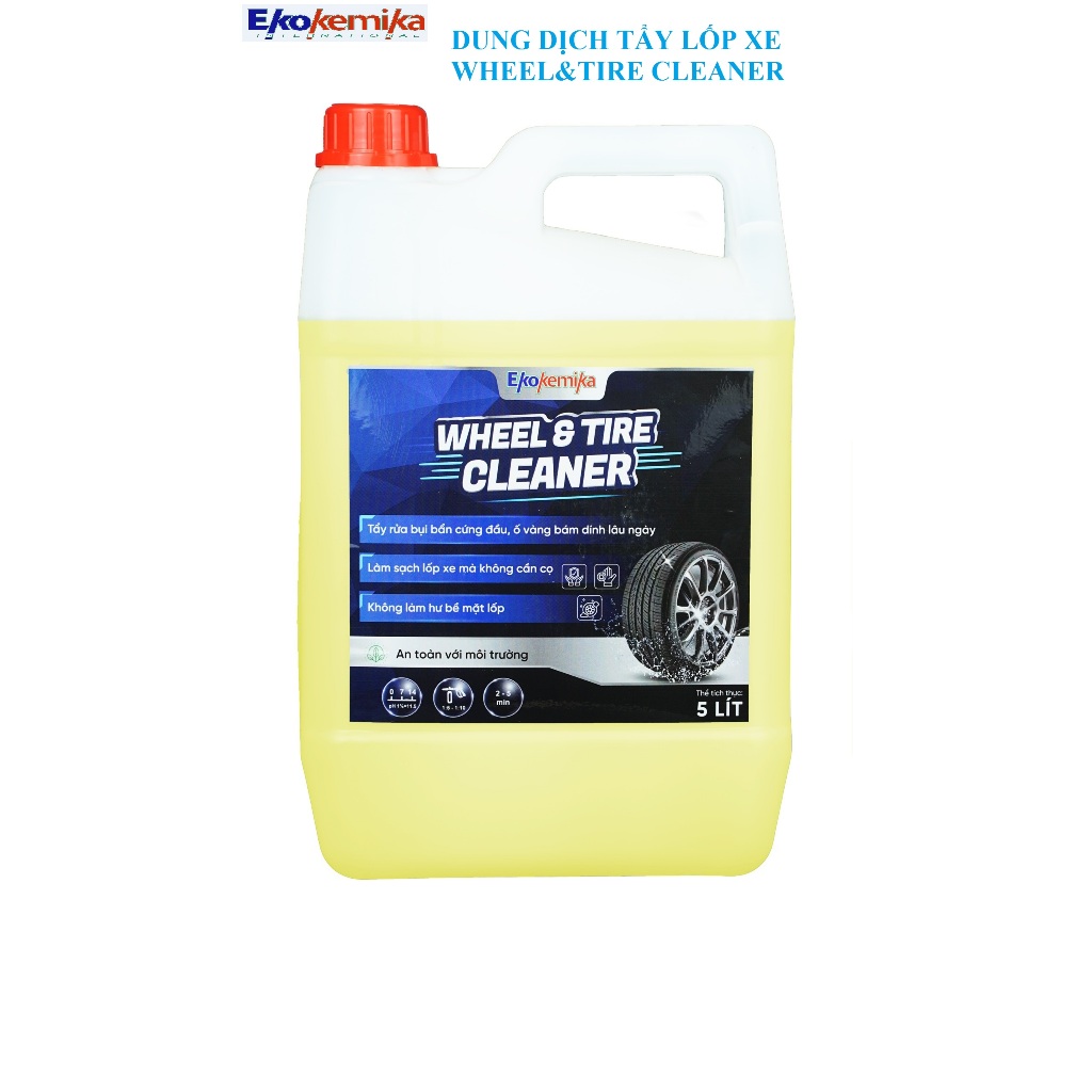 DUNG DỊCH TẨY LỐP XE CAO CẤP EKOKEMIKA WHEEL&TIRE CLEANER-5L