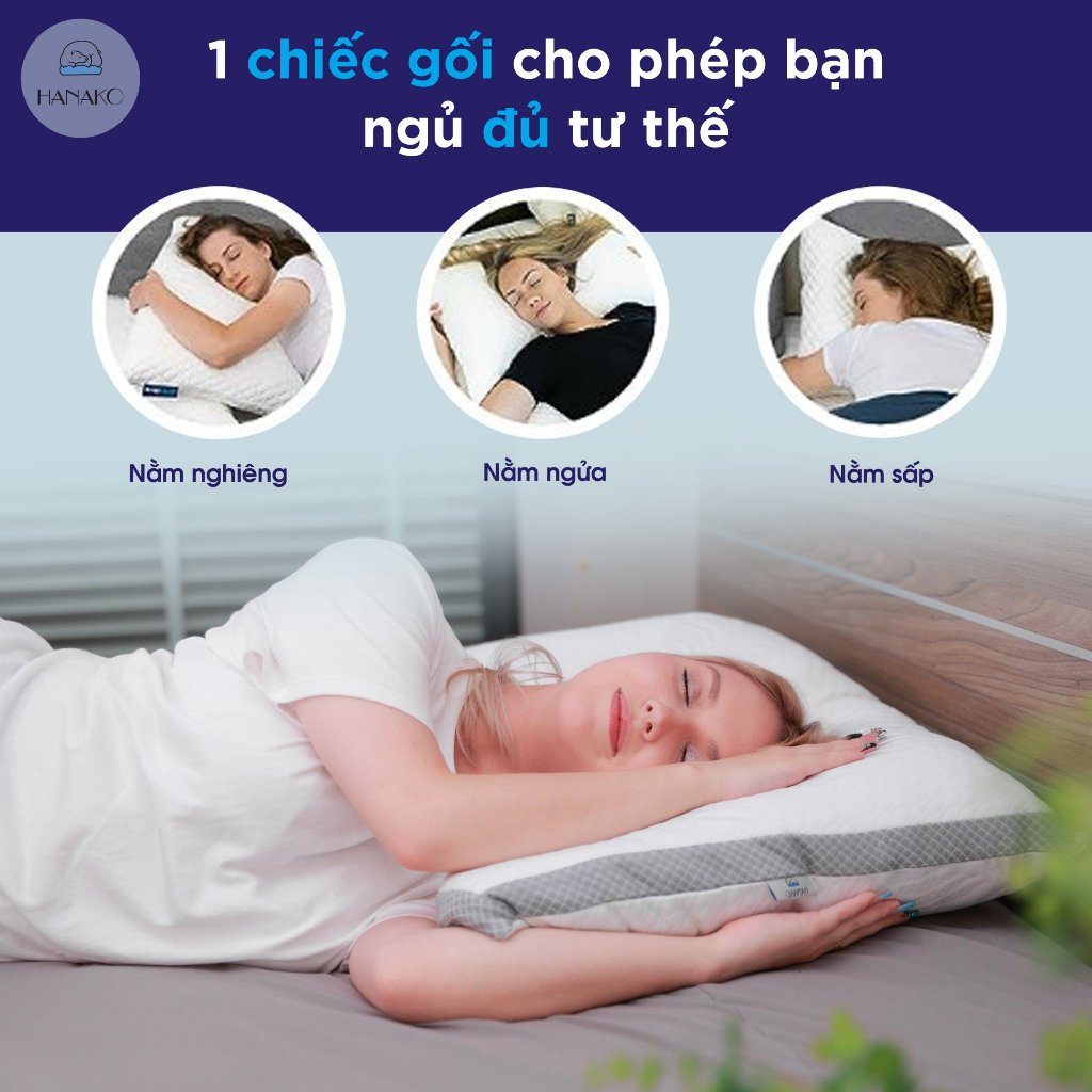 Ảnh Gối cong Pharmedoc bông mút đàn hồi nâng đỡ cổ, giảm đau HANAKO Phong Cách Quý Tộc Châu Âu 1