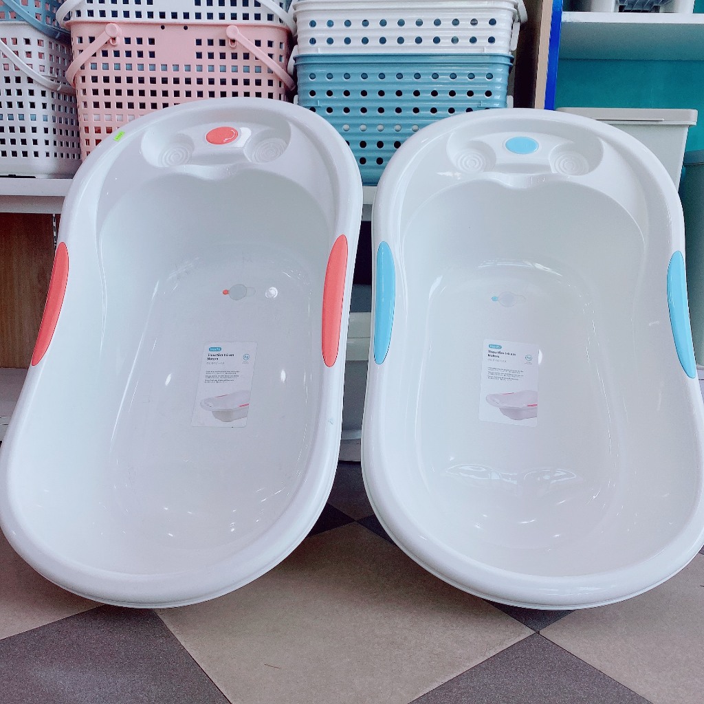 Thau tắm, tựa tắm cho bé Notoro nhựa nguyên sinh an toàn - CHÍNH HÃNG INOCHI