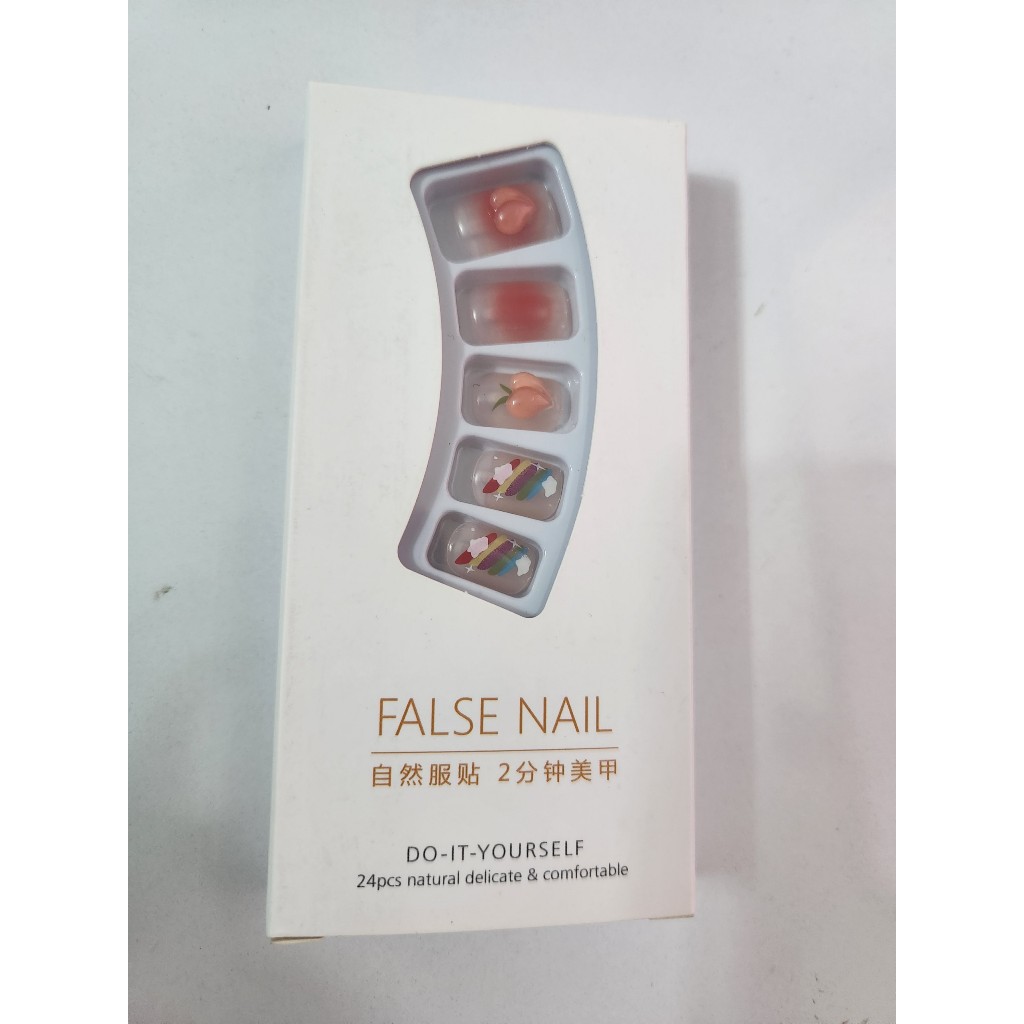 Set 24 móng tay giả, có keo xinh xắn (mẫu 27)