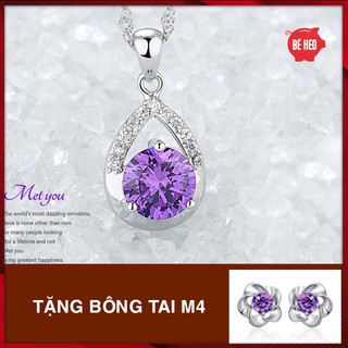 TẶNG bông tai Dây chuyền giọt nước nạm đá nhân tạo BHDC136