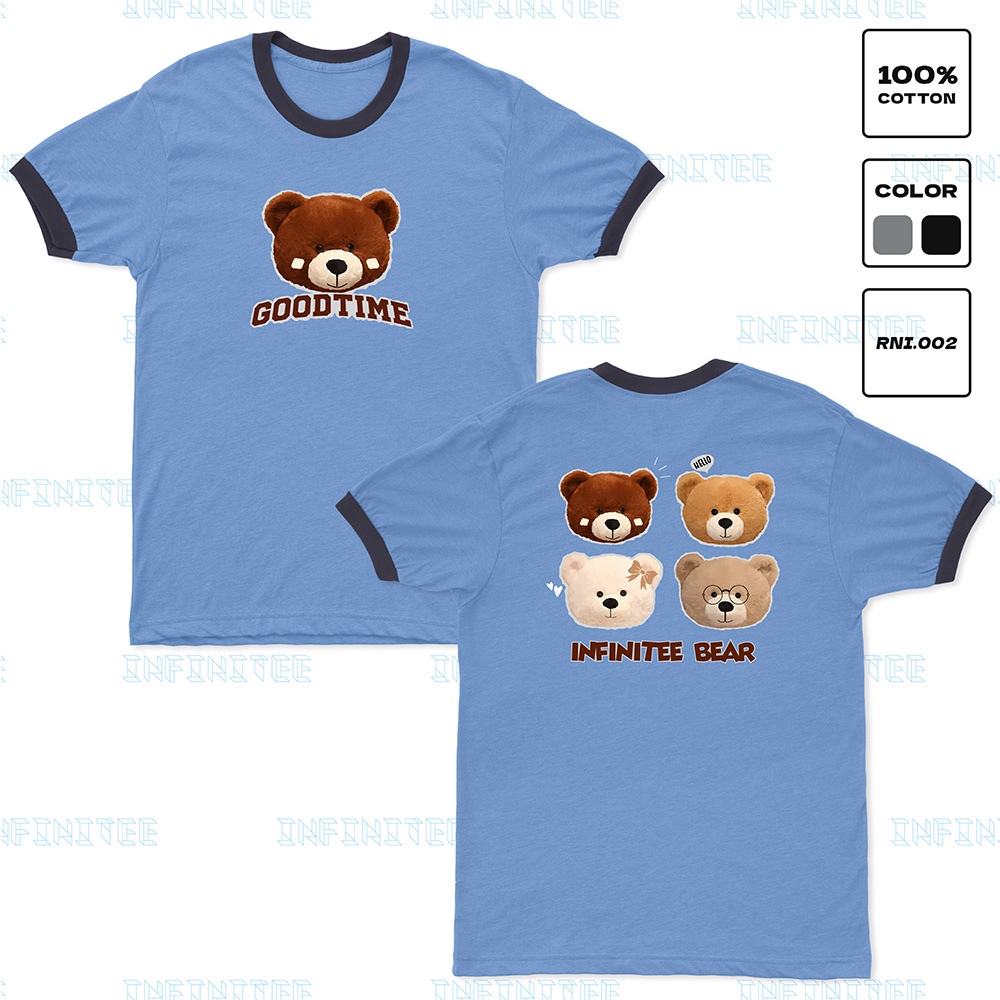Áo thun INFINITEE Fni24028, Thun 100% Cotton - form rộng Unisex.