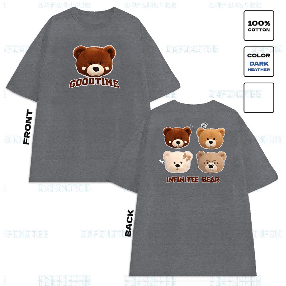 Áo thun INFINITEE Fni24028, Thun 100% Cotton - form rộng Unisex.