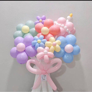 Set 50 bóng dài pastel macaron 260 tạo hình nghệ thuật, bóng bay dài giun đũa vặn hình Yến Nhi Shop